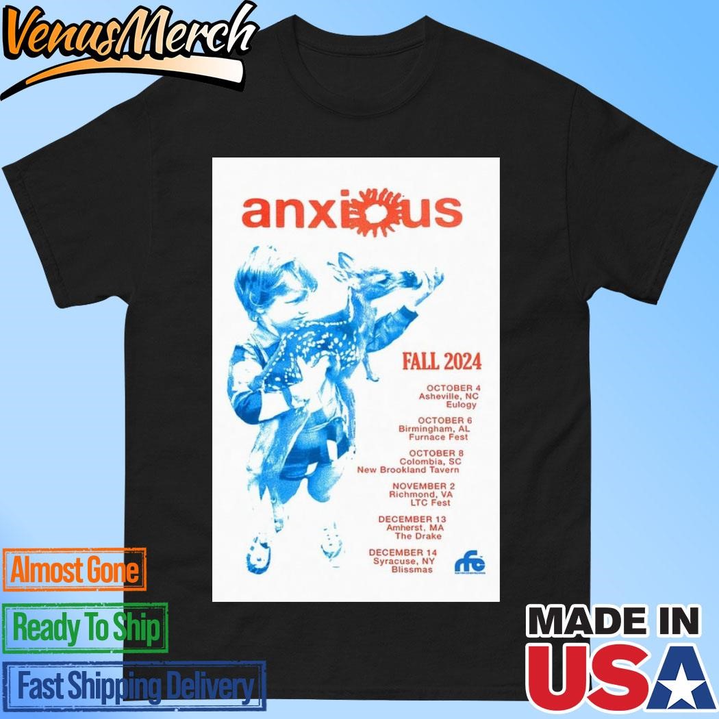 Official Anxious Fall Tour 2024 Poster Shirt