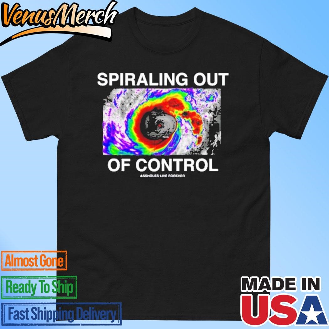 Official Assholes Live Forever Spiraling Out Of Control Shirt