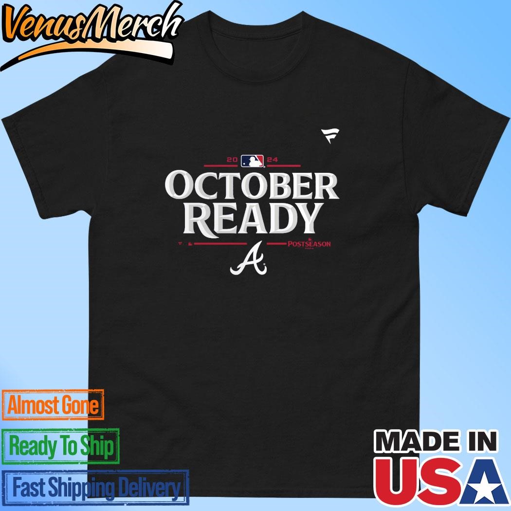 Official Atlanta Braves October Ready 2024 Mlb Postseason T-shirt