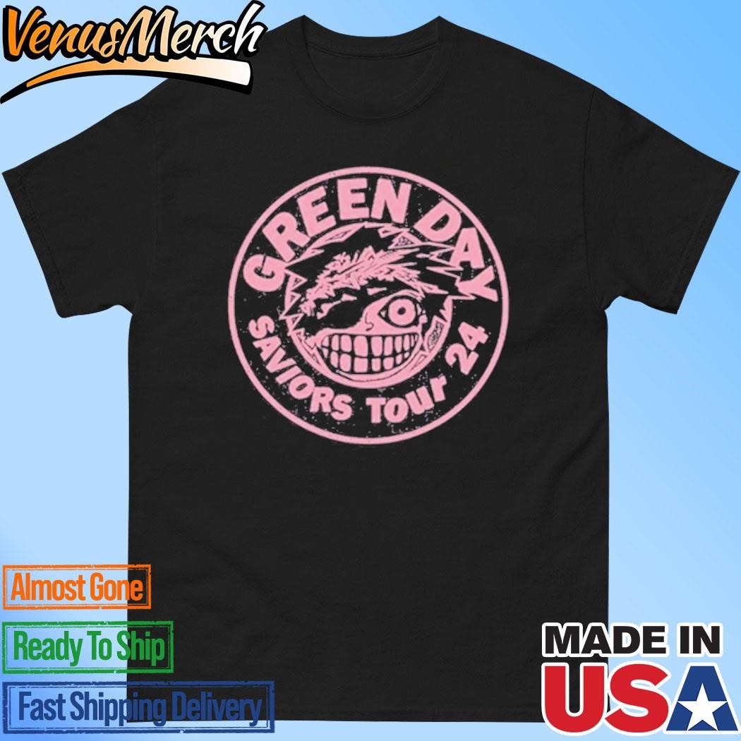 Official Bastard Stamp Green Day Saviors Tour 2024 Shirt