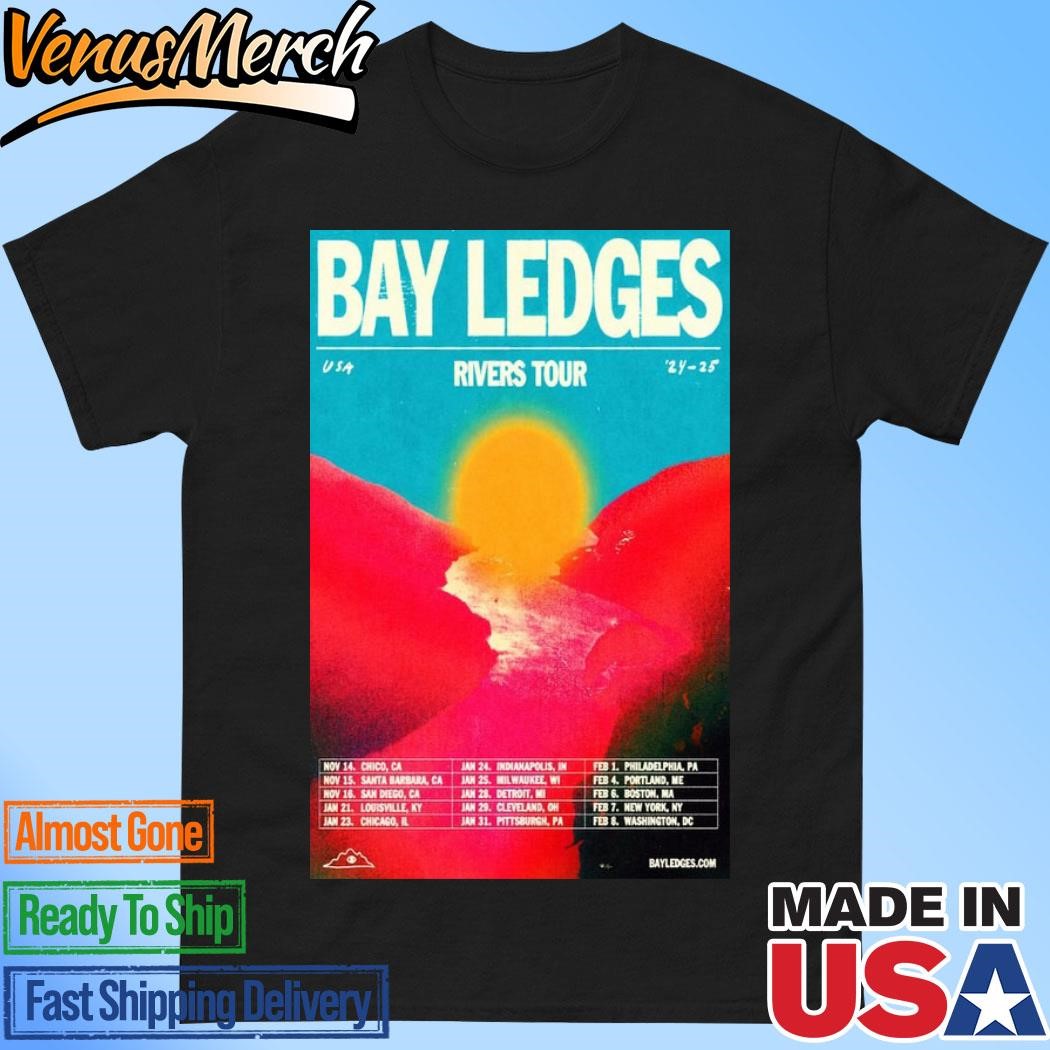 Official Bay Ledges Rivers Tour USA '24-25 Poster Shirt