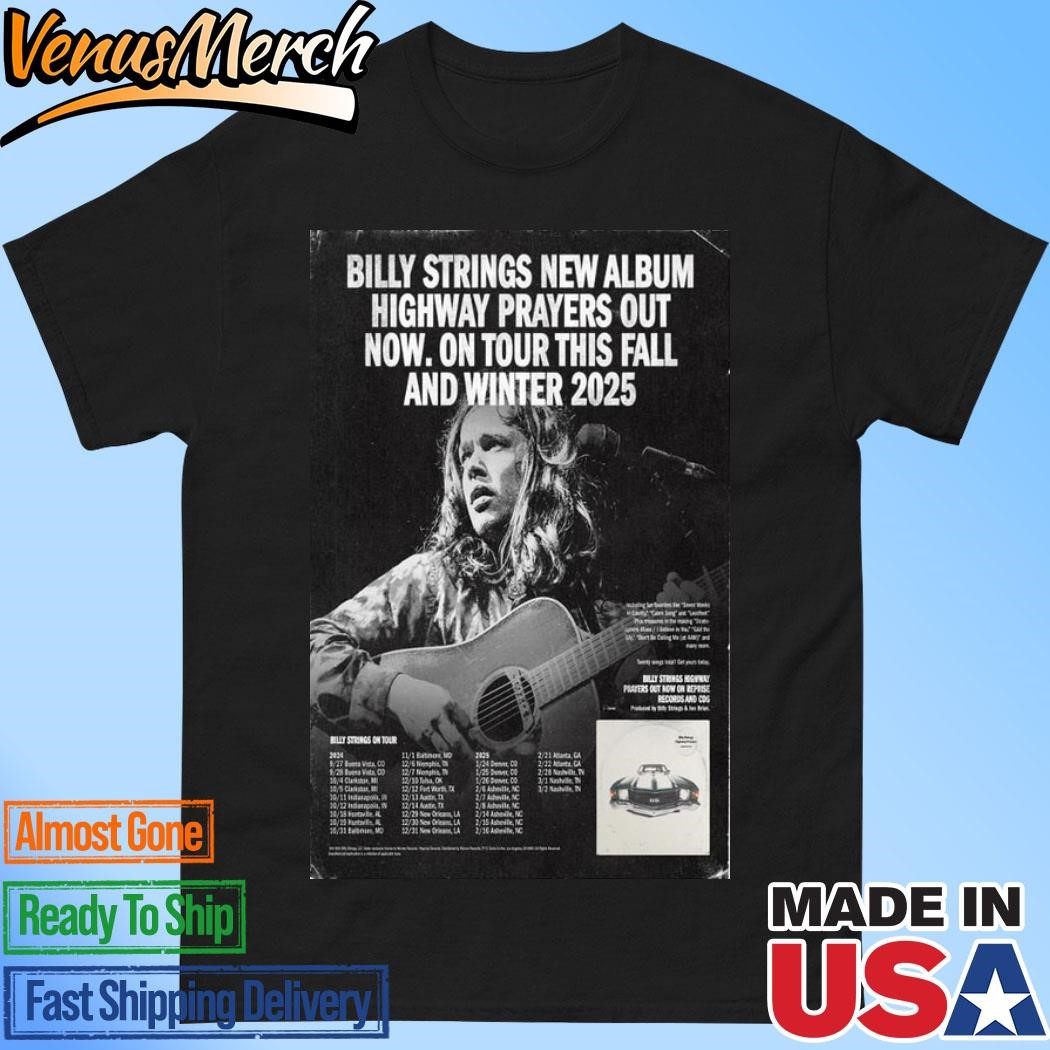 Official Billy Strings On Tour This Fall And Winter 2025 Poster Shirt