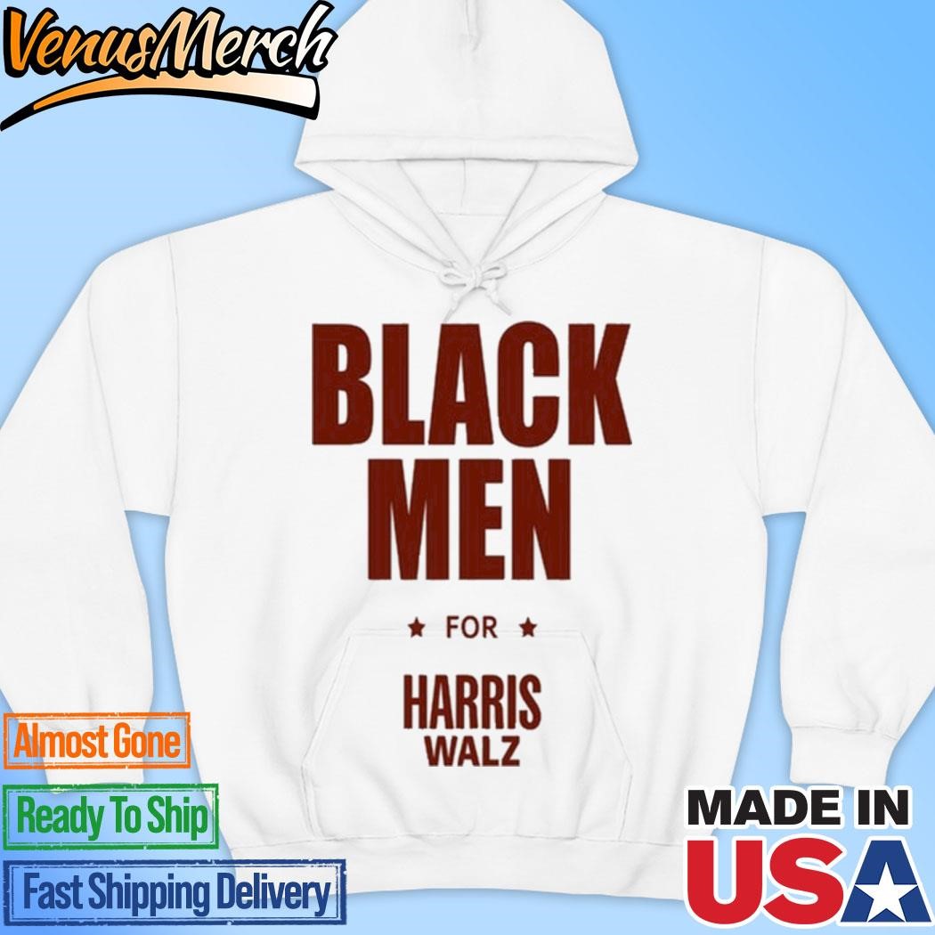 Official Black Men For Harris Walz Hoodie