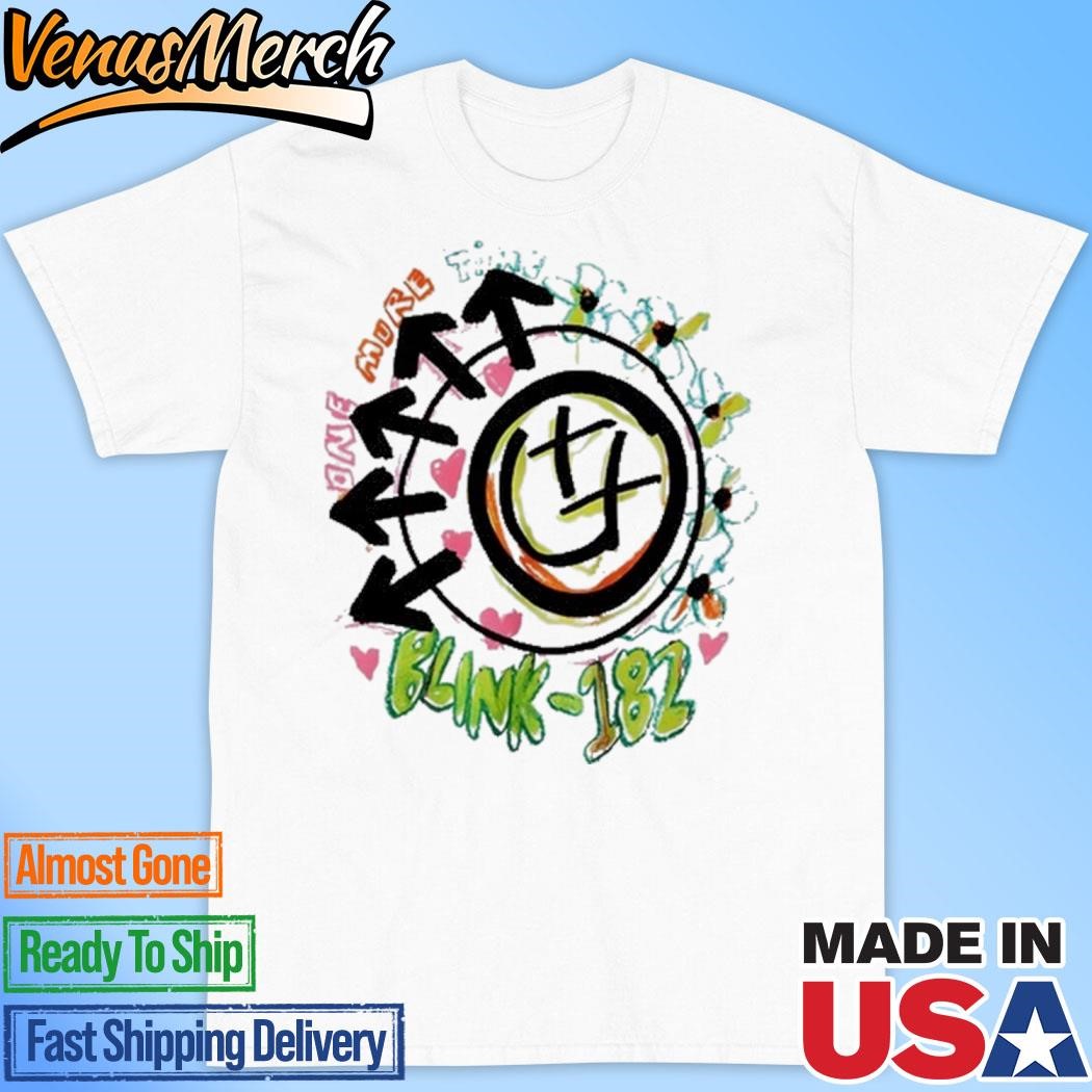 Official Blink-182 One More Time Graffiti New T-Shirt