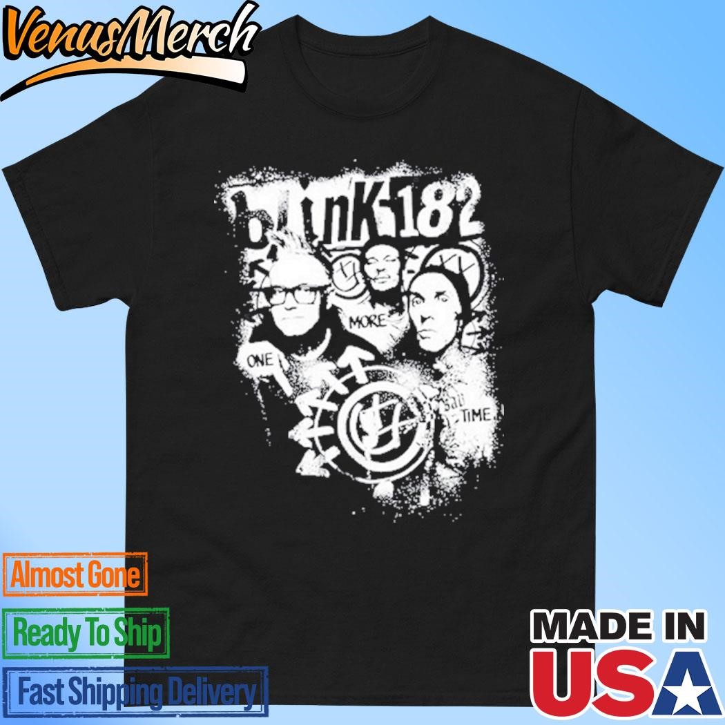 Official Blink-182 One More Time Green Portrait 2024 Shirt