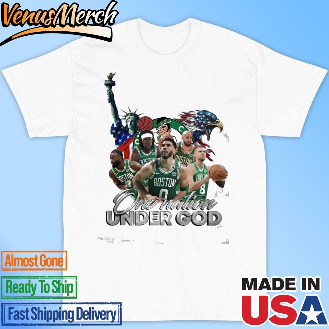 Official Boston Celtics One Nation Under God Unisex T-Shirt