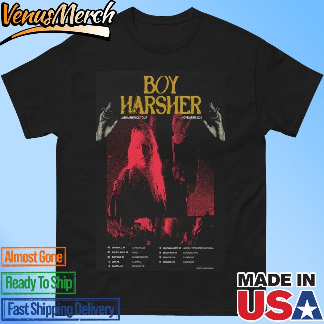 Official Boy Harsher Latin America Tour November 2024 Poster Shirt