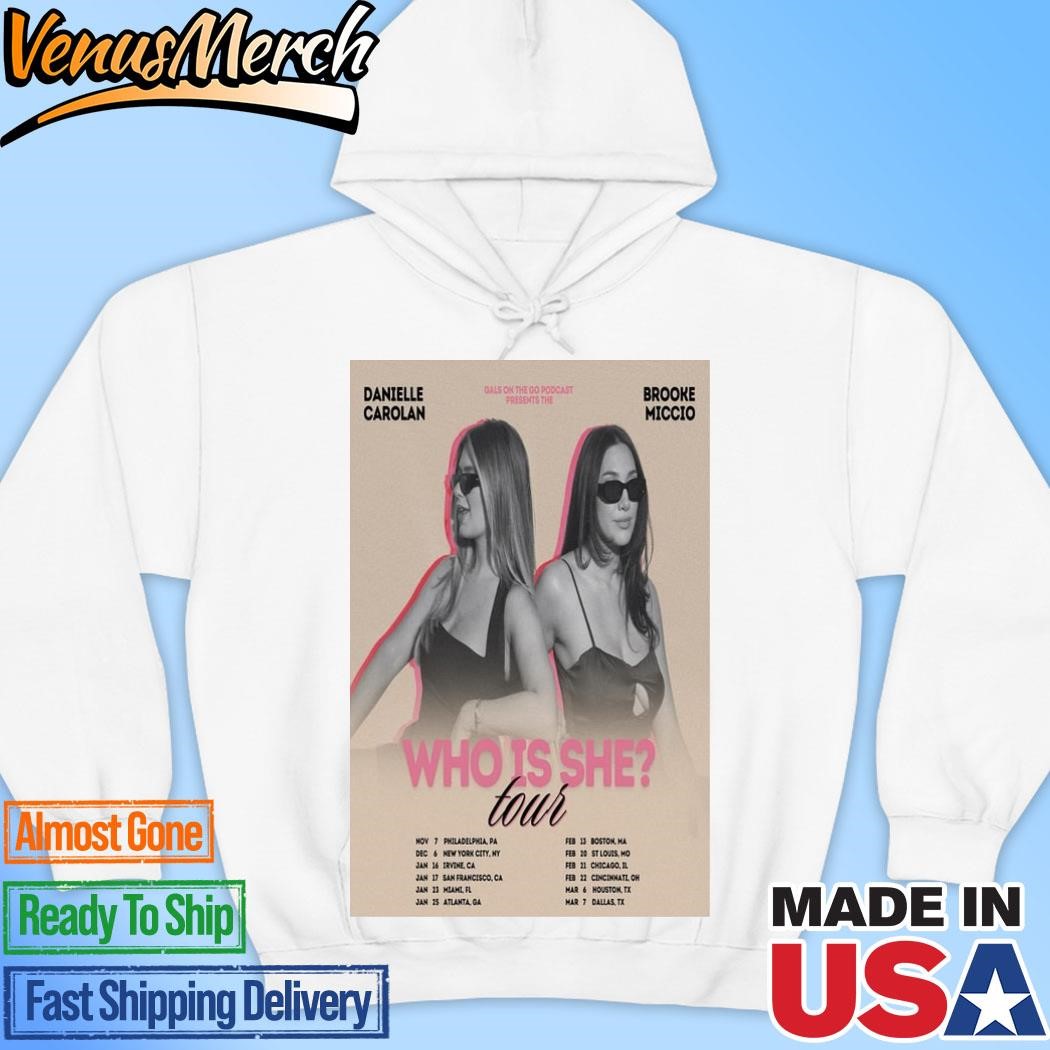 Official Brooke Miccio Who Is She Tour 2025 Limited Poster Hoodie