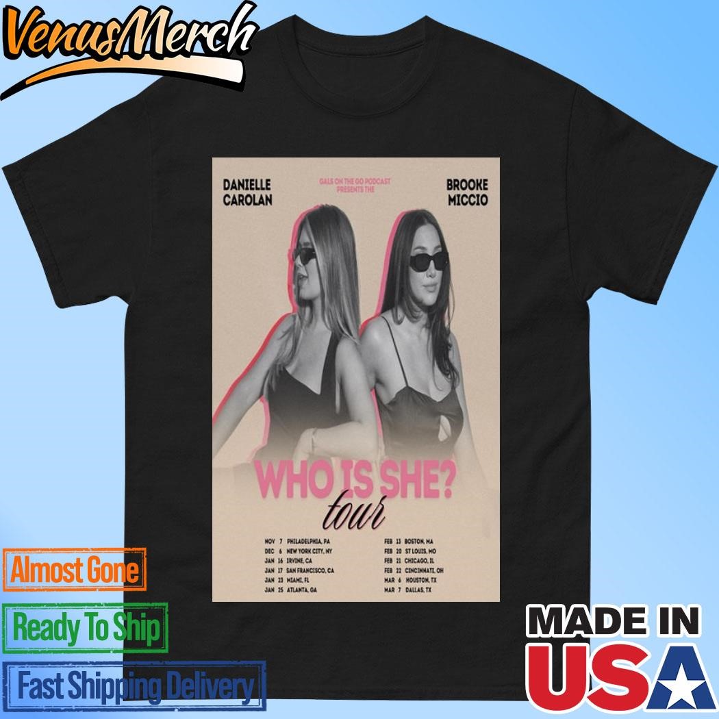 Official Brooke Miccio Who Is She Tour 2025 Poster Shirt