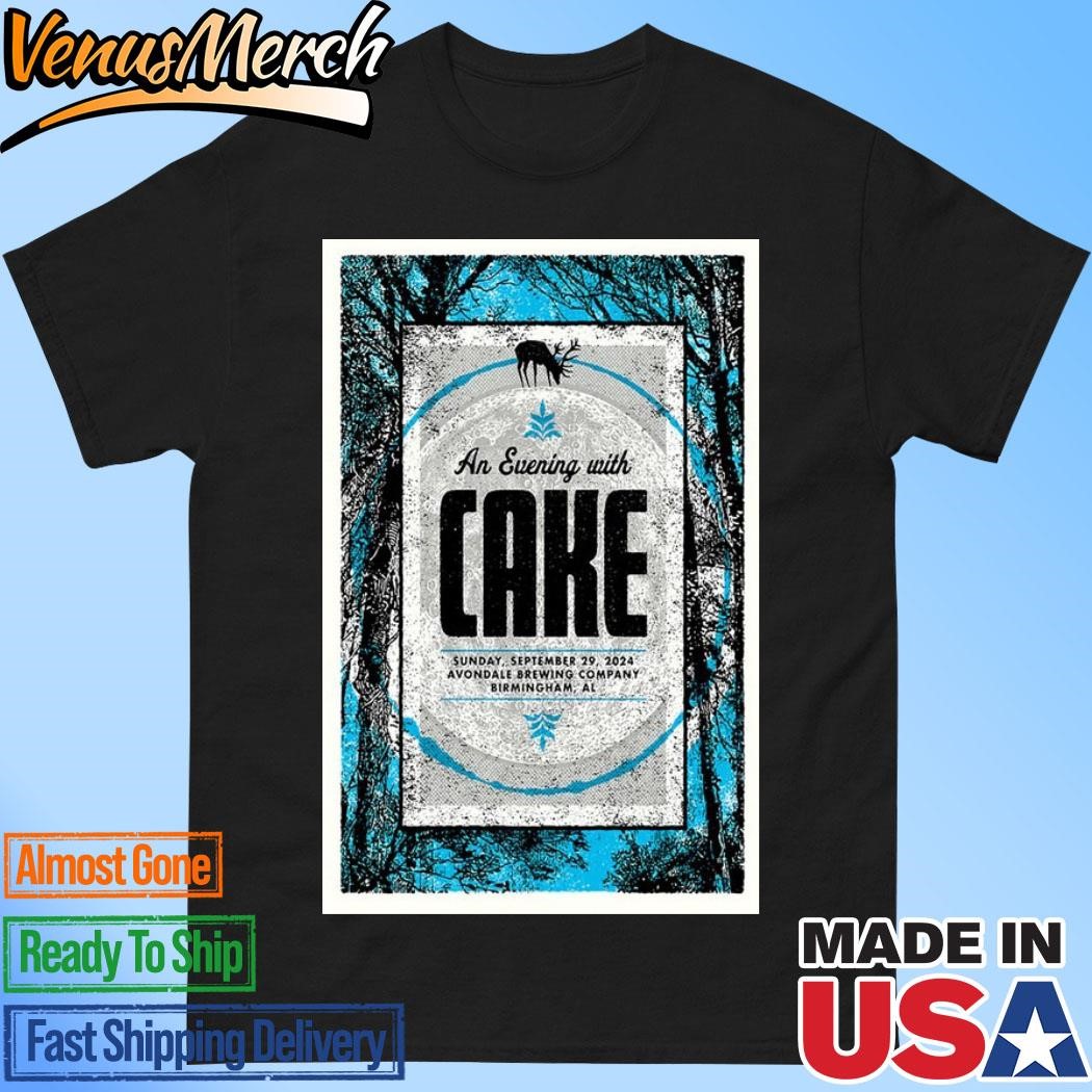 Official Cake Band September 29 2024 Live At Avondale Brewing Company, Birmingham AL Poster Shirt