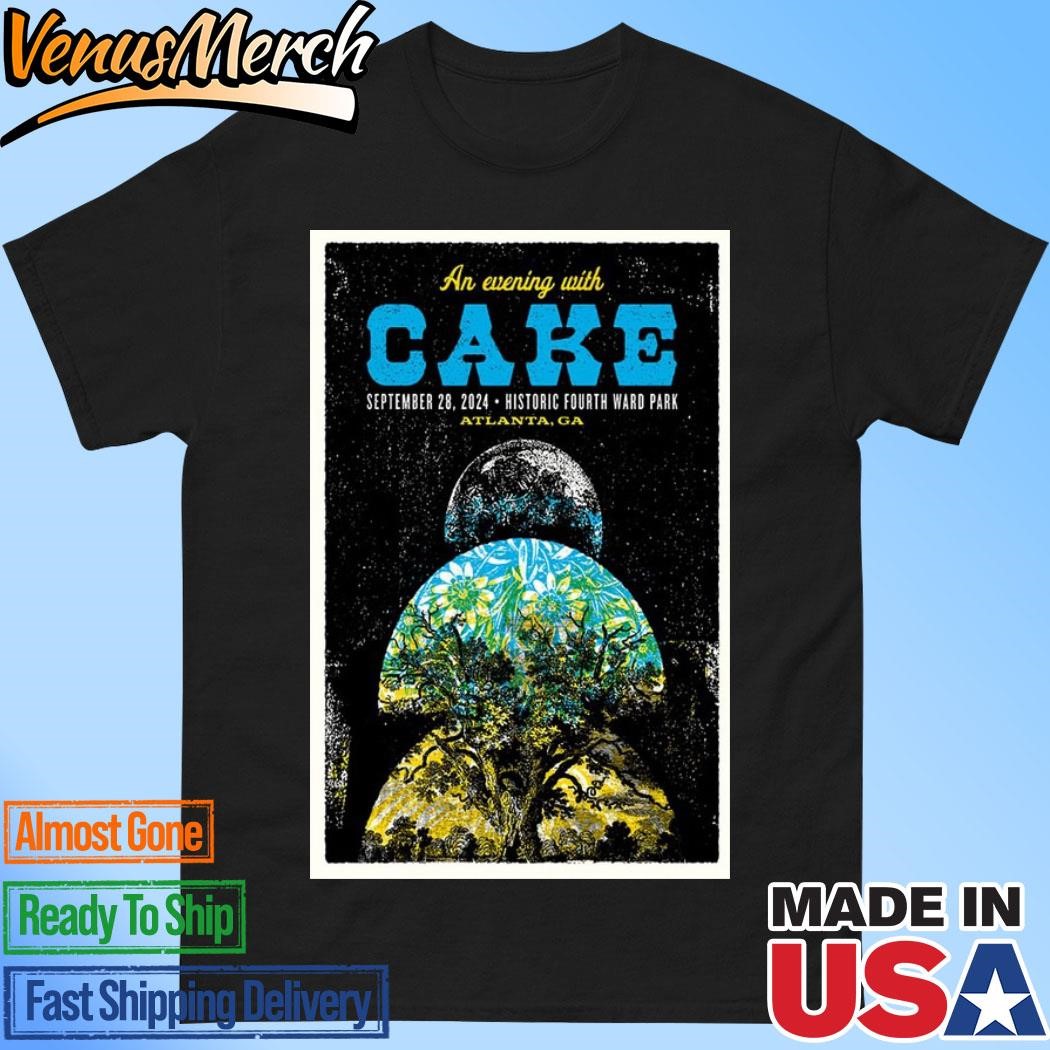 Official Cake September 28 2024 Live At Historic Fourth Ward Skatepark, Atlanta GA Poster Shirt