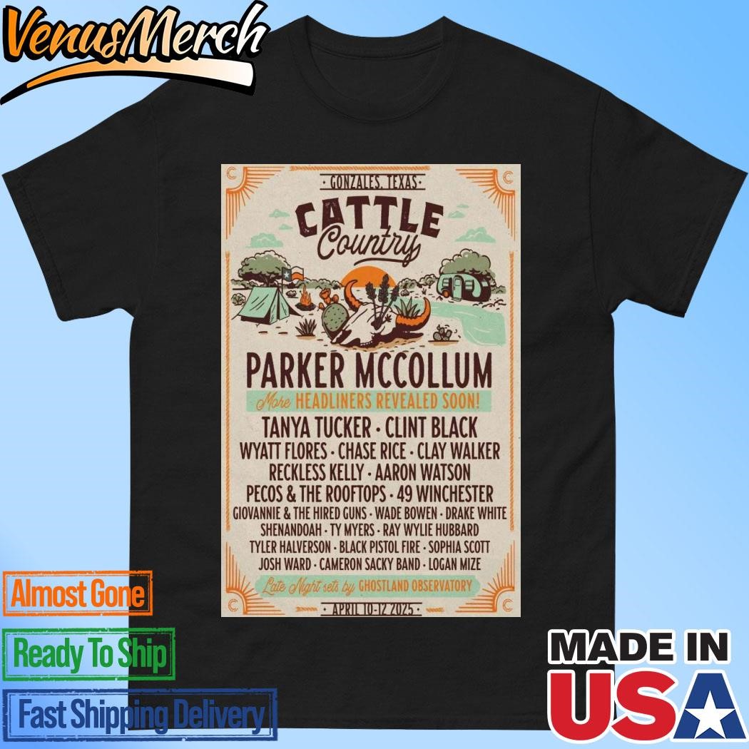 Official Cattle Country Parker McCollum April 10-12, 2025 Poster Shirt