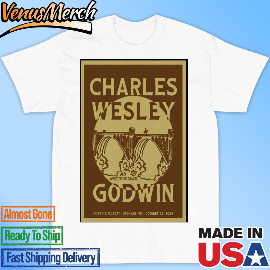 Official Charles Wesley Godwin Knitting Factory October 25 2024 Spokane, WA Tour Poster Shirt