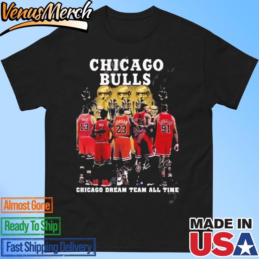 Official Chicago Bulls Chicago Dream Team All Time T-Shirt