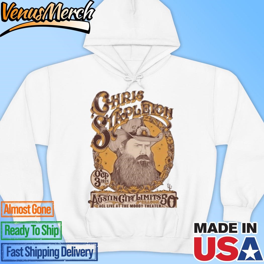 Official Chris Stapleton Austin TX 10 03 24 ACL Live At The Moody Theater Hoodie