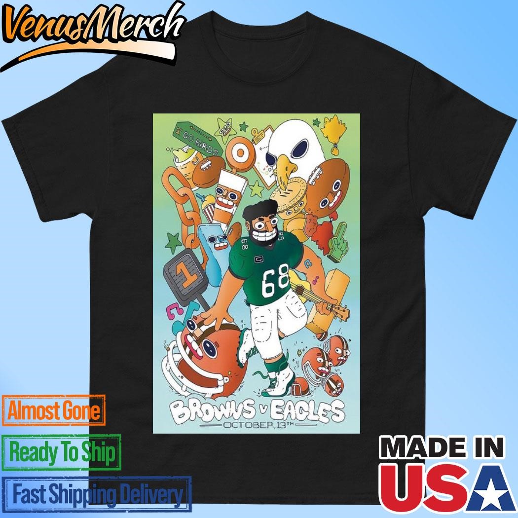 Official Cleveland Browns vs Philadelphia Eagles October 13th 2024 Poster Shirt