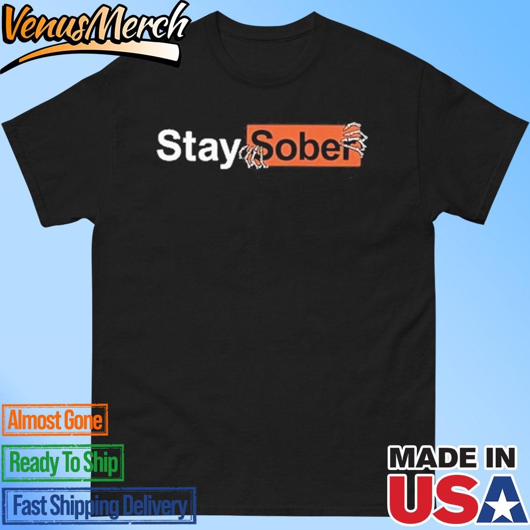 Official D'Aydrian Harding Stay Sober Skeleton Shirt