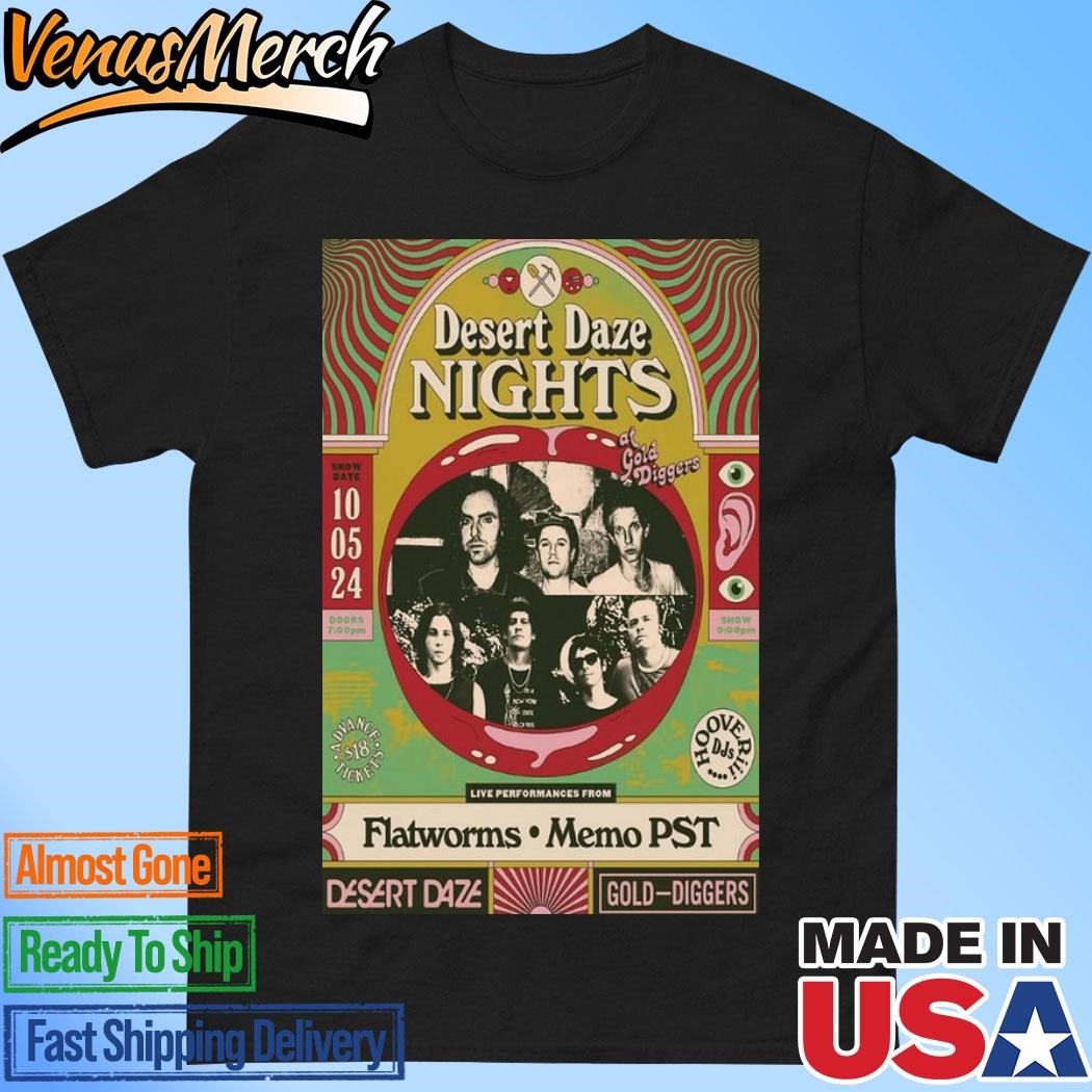 Official DDNights Flatworms Memo PST Oct 5 2024 Poster Gold Diggers Shirt