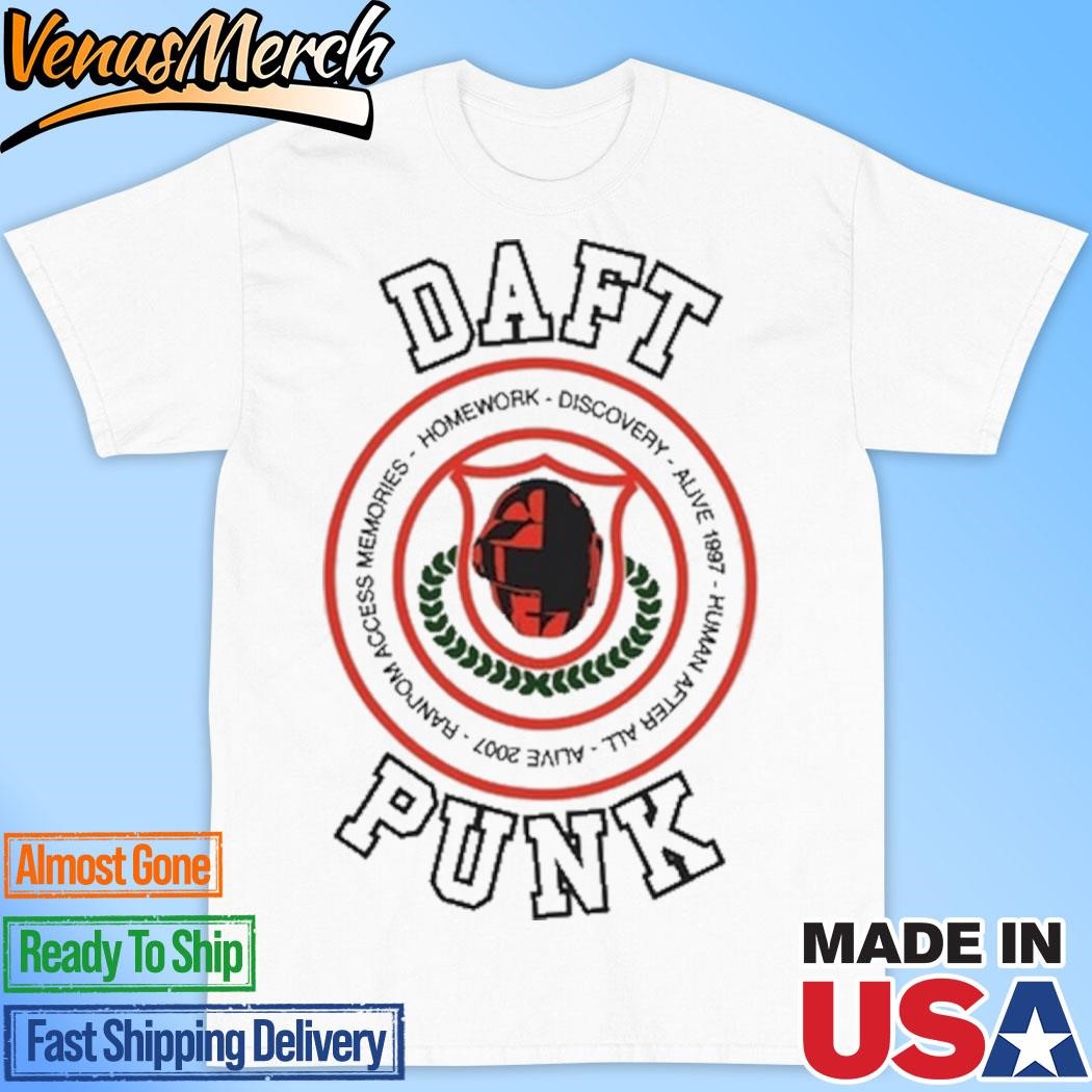 Official Daft Punk Da Funk Collegiate Shirt