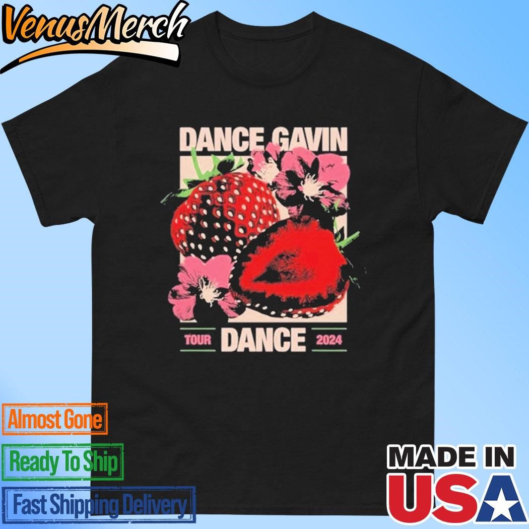 Official Dance Gavin Dance Strawberry Blossom Tour 2024 Concert Shirt