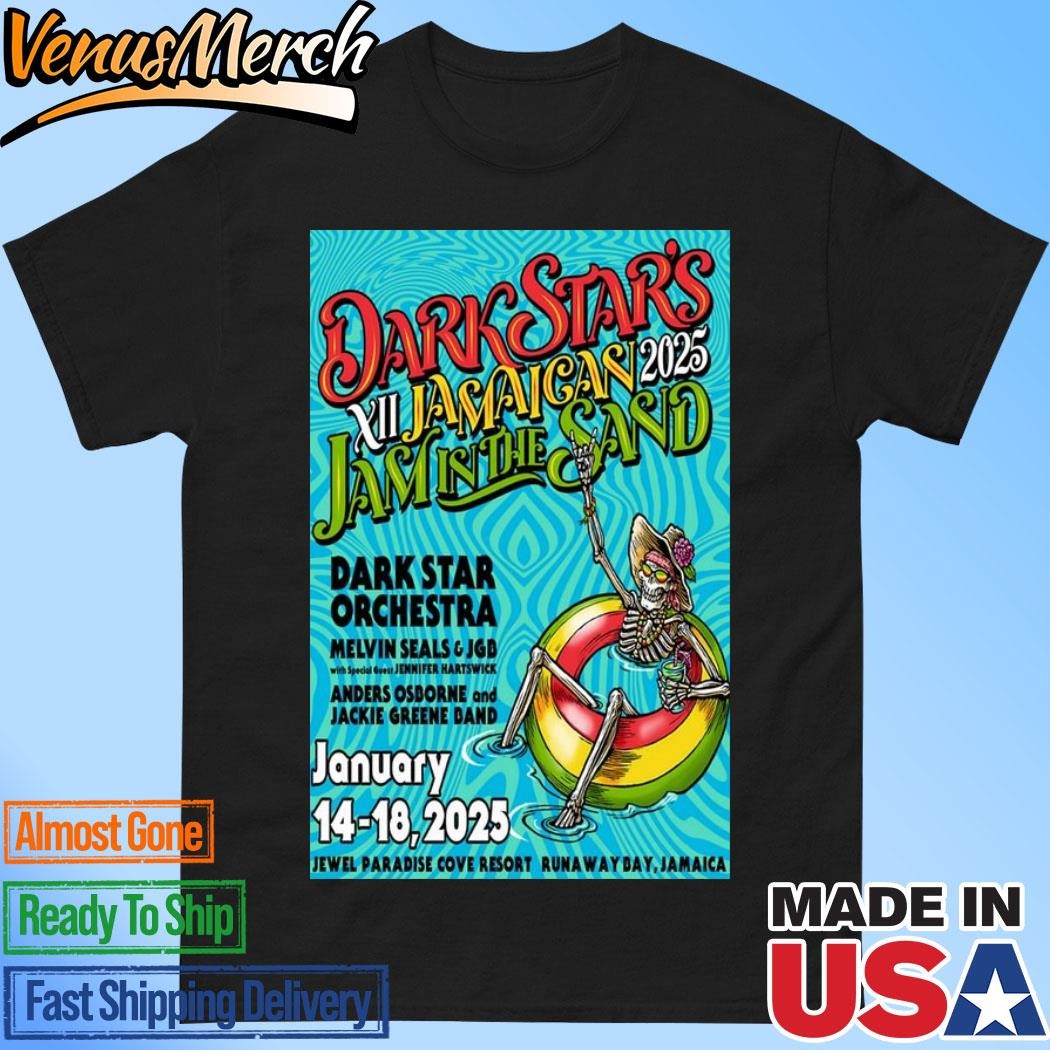 Official Dark Star Orchestra Runaway Bay, Jamaica Jan 14-18 2025 Hot Tour Poster Shirt