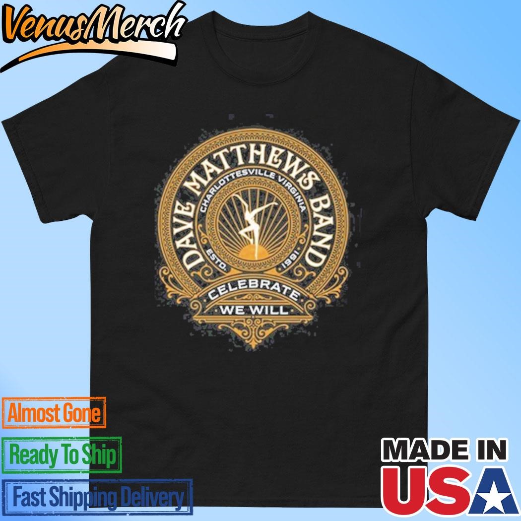 Official Dave Matthews Band Rock Hall 2024 Celebrate We Will Black T-Shirt