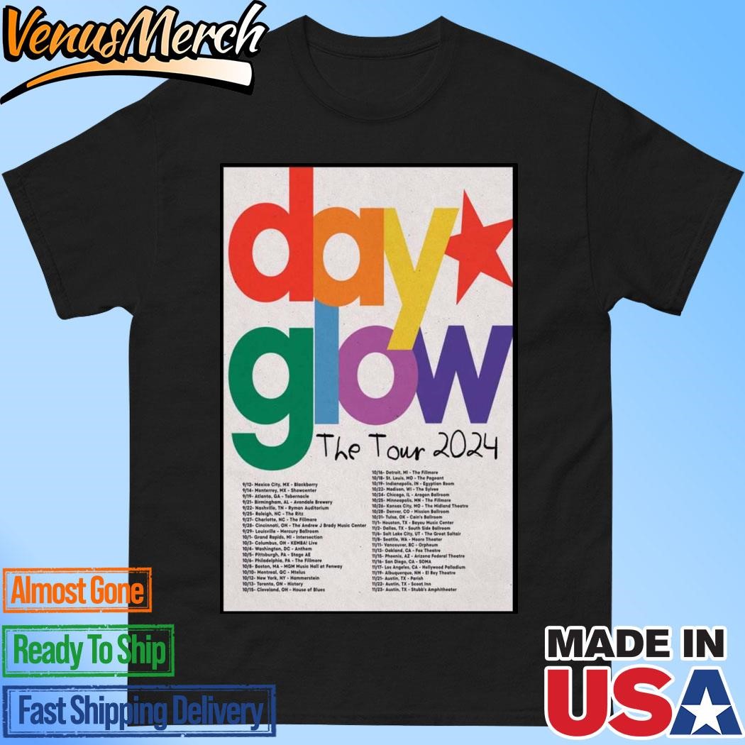 Official Dayglow Rainbow The Tour 2024 Poster Shirt