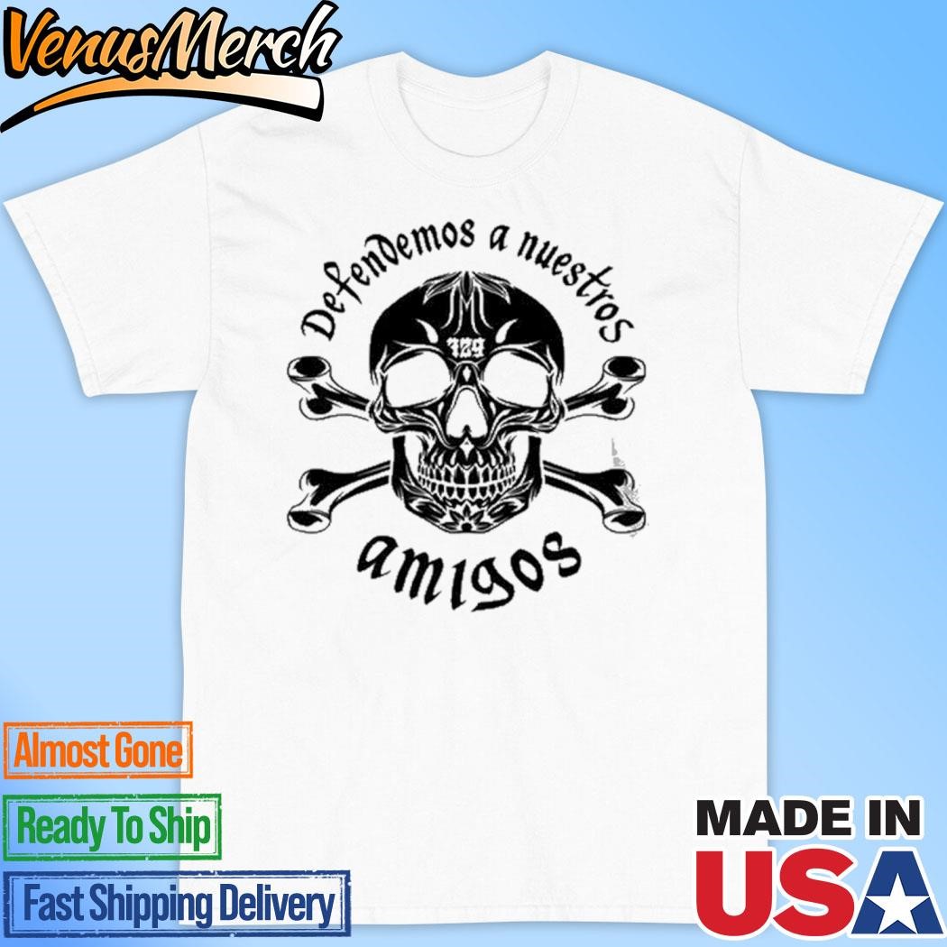 Official Defendemos A Nuestros Am 1908 Amigos Skull T-Shirt