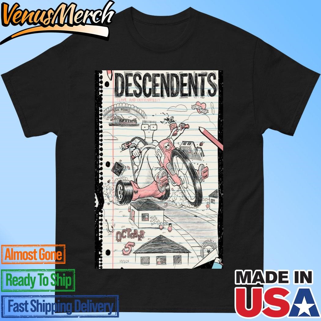 Official Descendents October 5 2024 San Pedro CA Poster Shirt