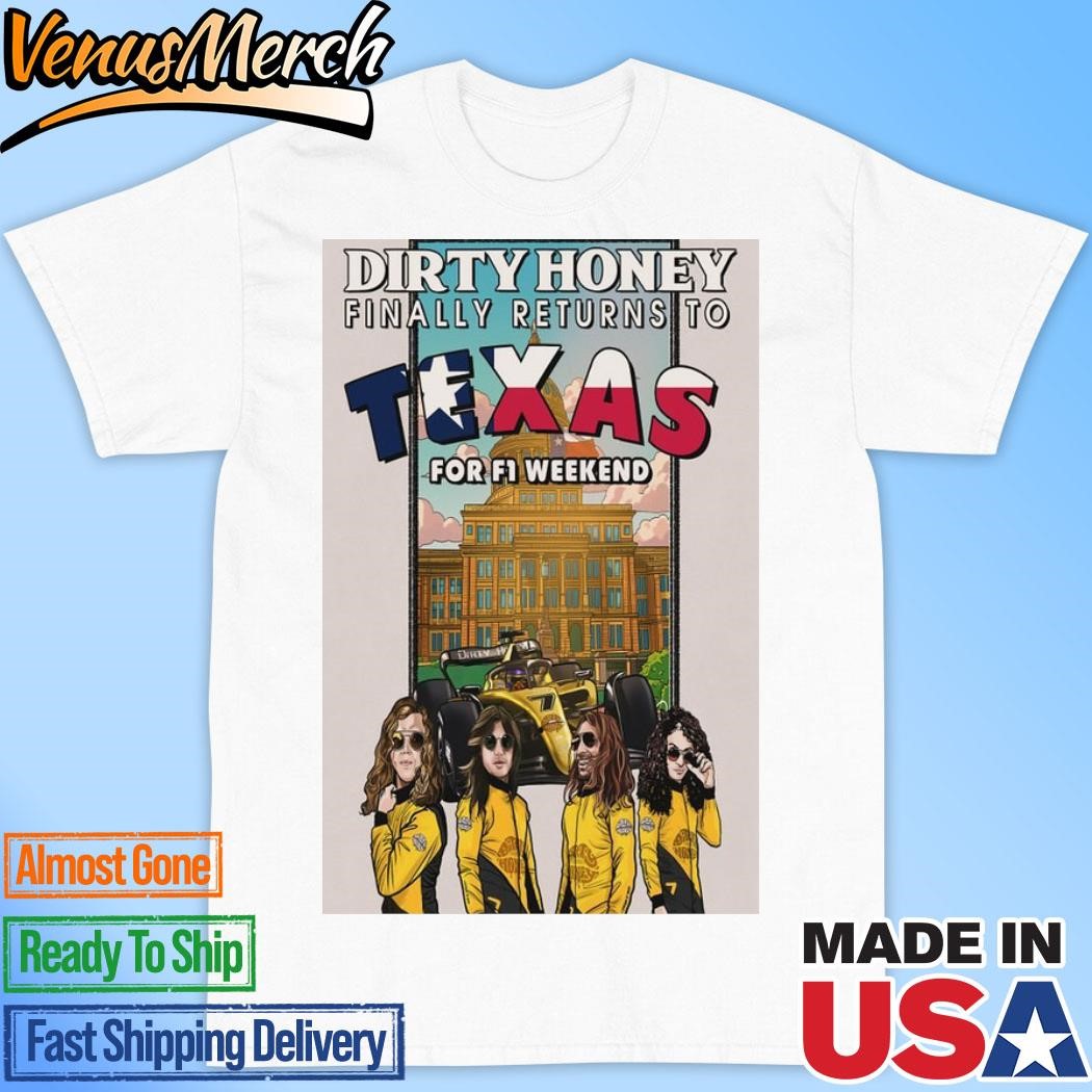 Official Dirty Honey Oct 18-20 2024 Fort Worth TX & Austin TX Tour Poster Shirt