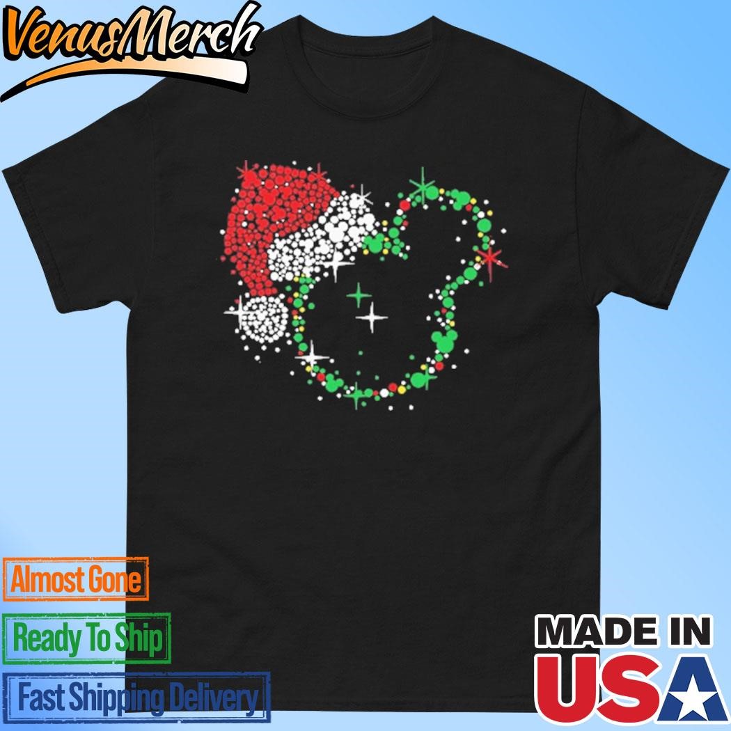 Official Disney Mickey Santa Christmas Shirt