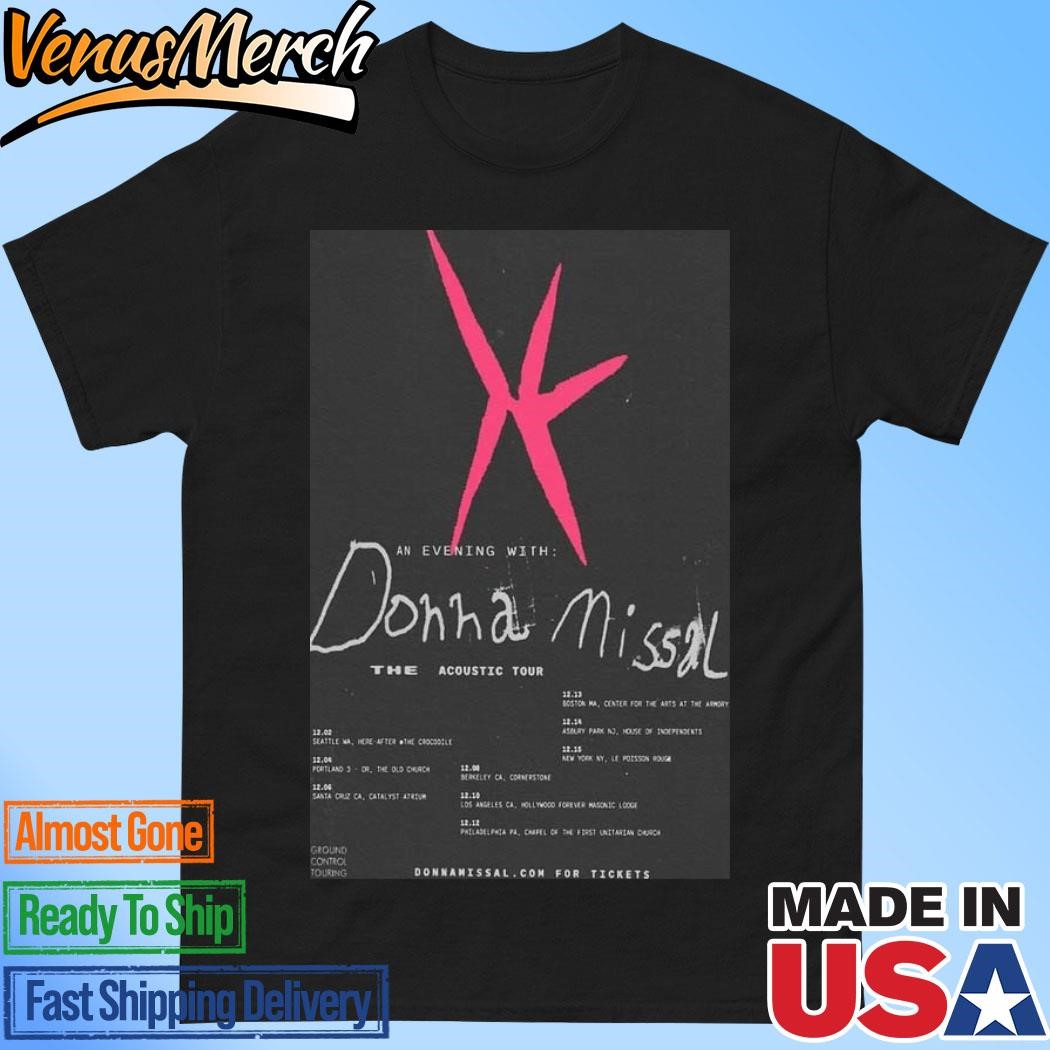 Official Donna Missal The Acoustic Tour 2024 Poster Shirt