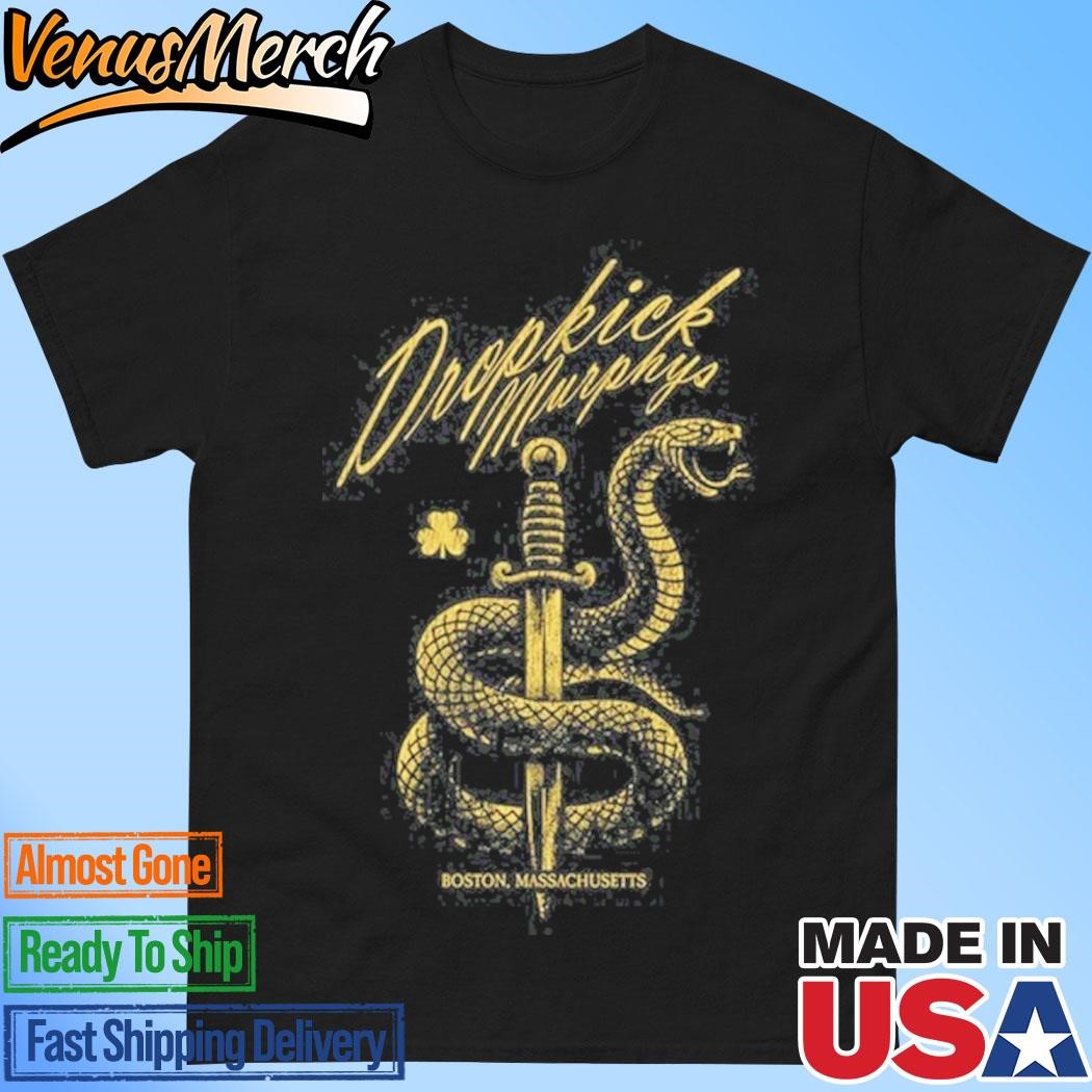 Official Dropkick Murphys Serpent & Dagger Art Shirt