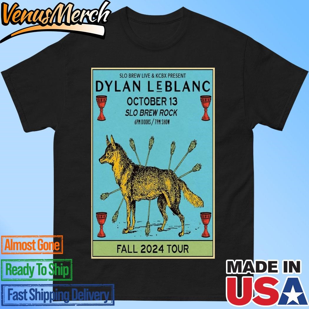 Official Dylan Leblanc SLO Brew Rock San Luis Obispo, CA Oct 13 2024 Tour Poster Shirt