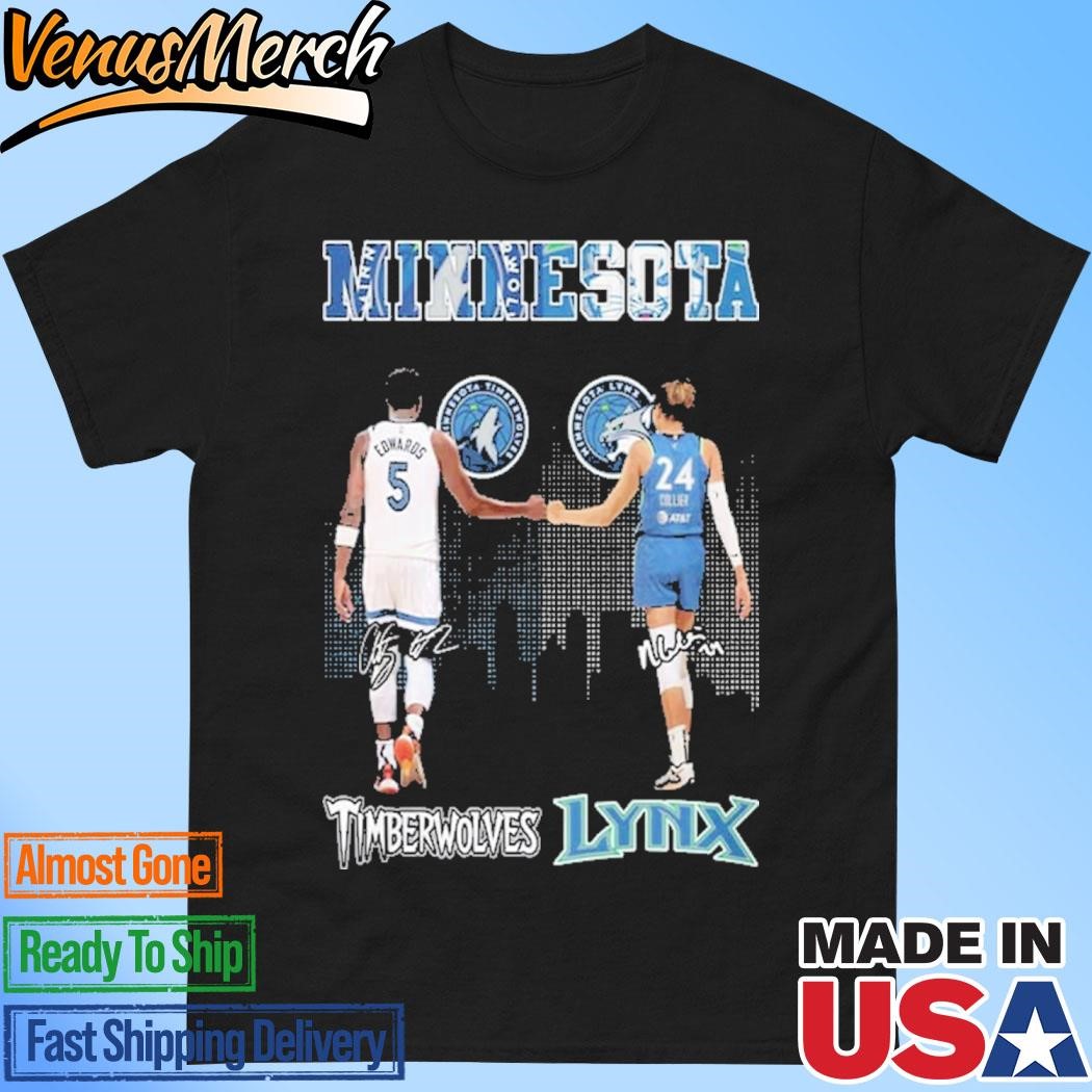 Official Edwards Timberwolves Collier Lynx Shirt