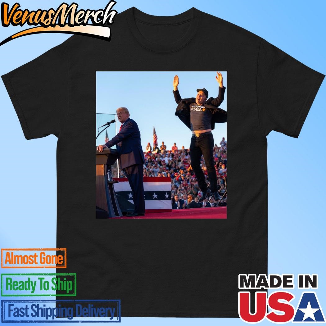 Official Elon Musk Iconic Image With Donald Trump At PA Rally A Photo For The History Books Unisex T-Shirt