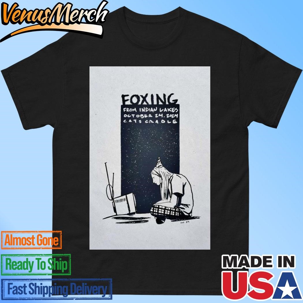 Official Foxing Cat's Cradle Carrboro, NC Oct 24 2024 Tour Poster Shirt