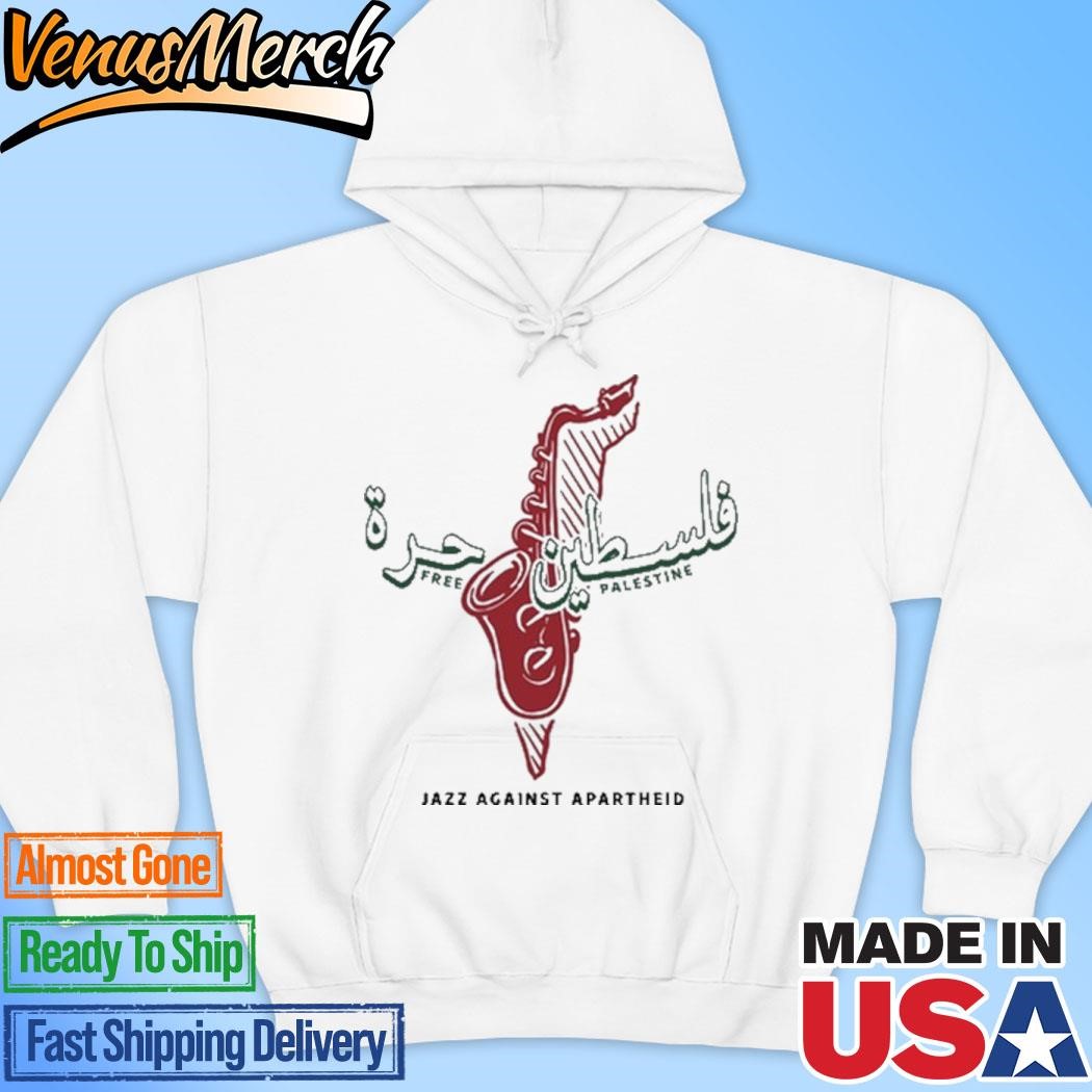 Official Free Palestine Jazz Against Apartheid Hoodie