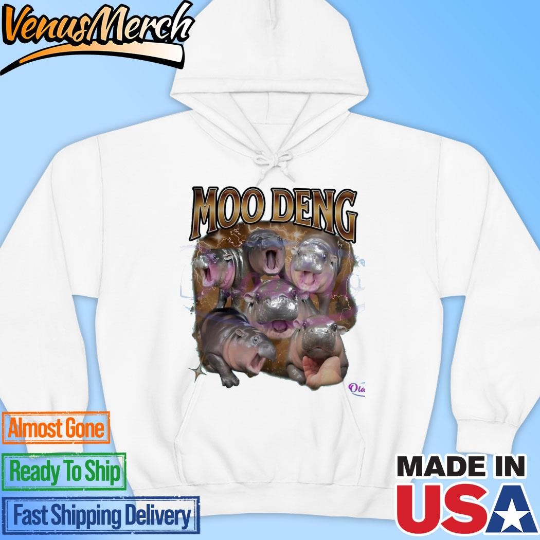 Official Funny Moo Deng Baby Hippo Memes Hoodie