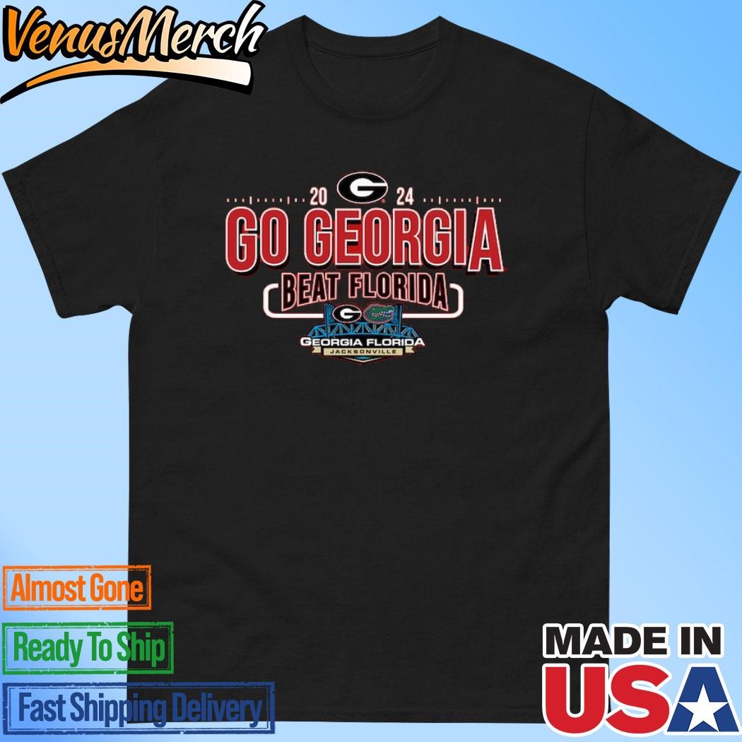 Official Georgia Bulldogs vs. Florida Gators Blue 84 Unisex 2024 Rivalry T-Shirt