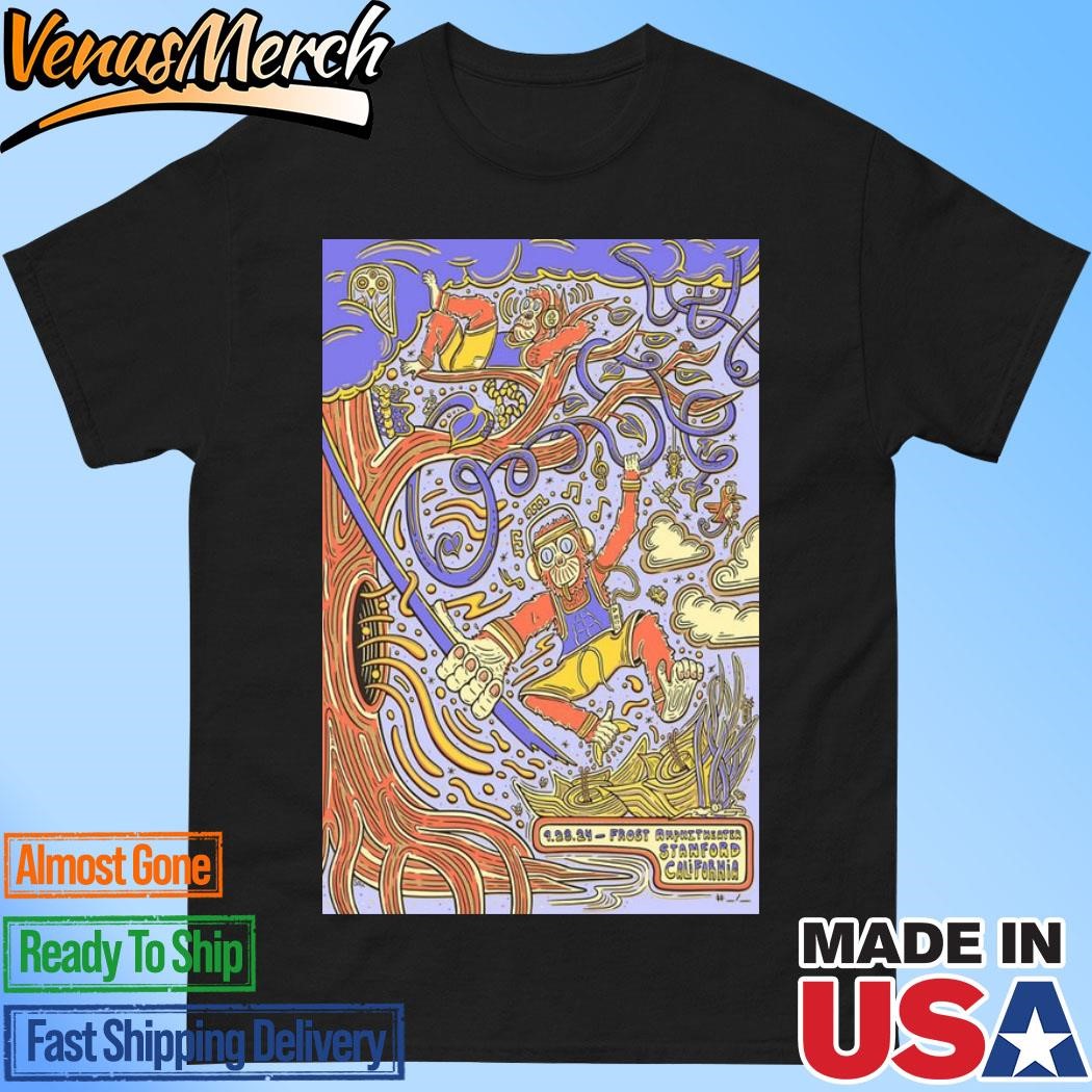 Official Goose The Band September 28 2024 Live At Frost Amphitheater, Stanford, CA Concert Poster Shirt