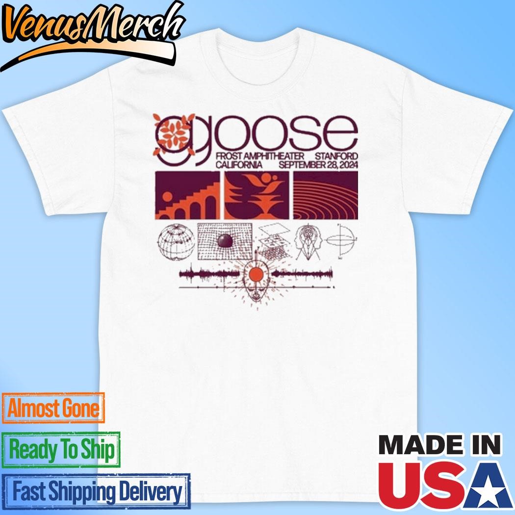 Official Goose The Band September 28 2024 Stanford, CA Event Shirt