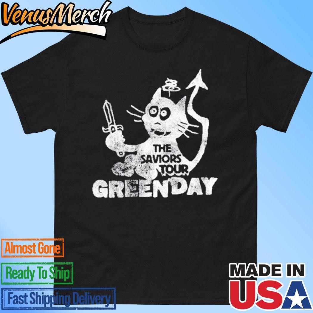 Official Green Day Cat And Sword Shirt