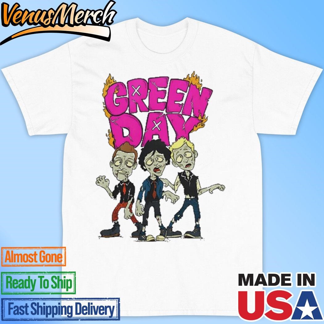 Official Green Day Walking Green Day Zombie Shirt