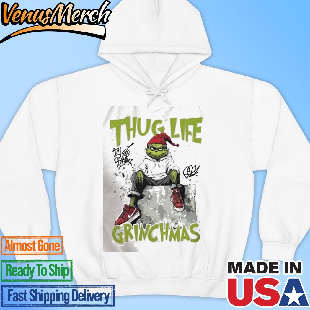 Official Grinch Thug Life Grinchmas Grinch Christmas Hoodie