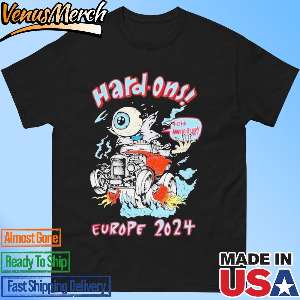 Official Hard On Europe 2024 40th Anniversary Shirt