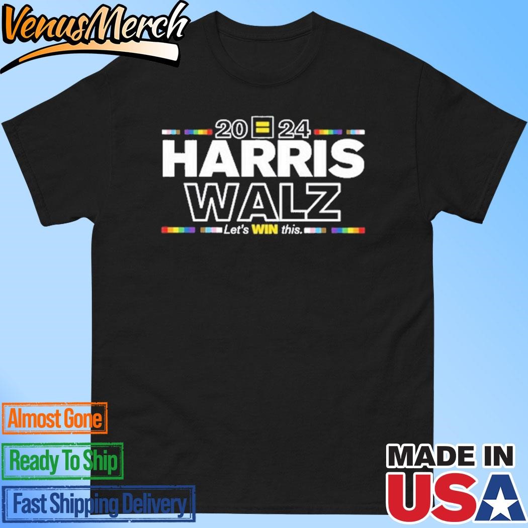 Official Harris Walz 2024 Let's Win This Shirt