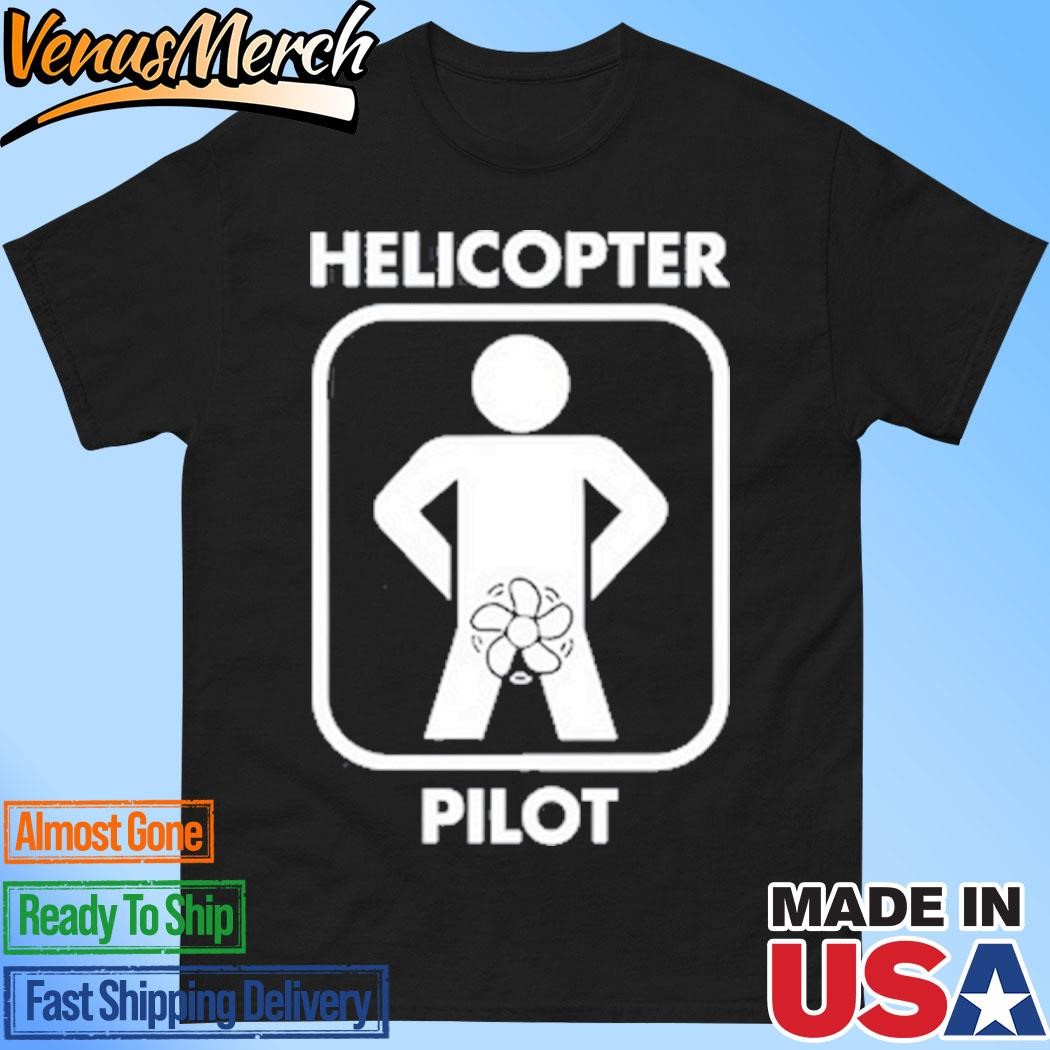 Official Helicopter Pilot Black Shirt