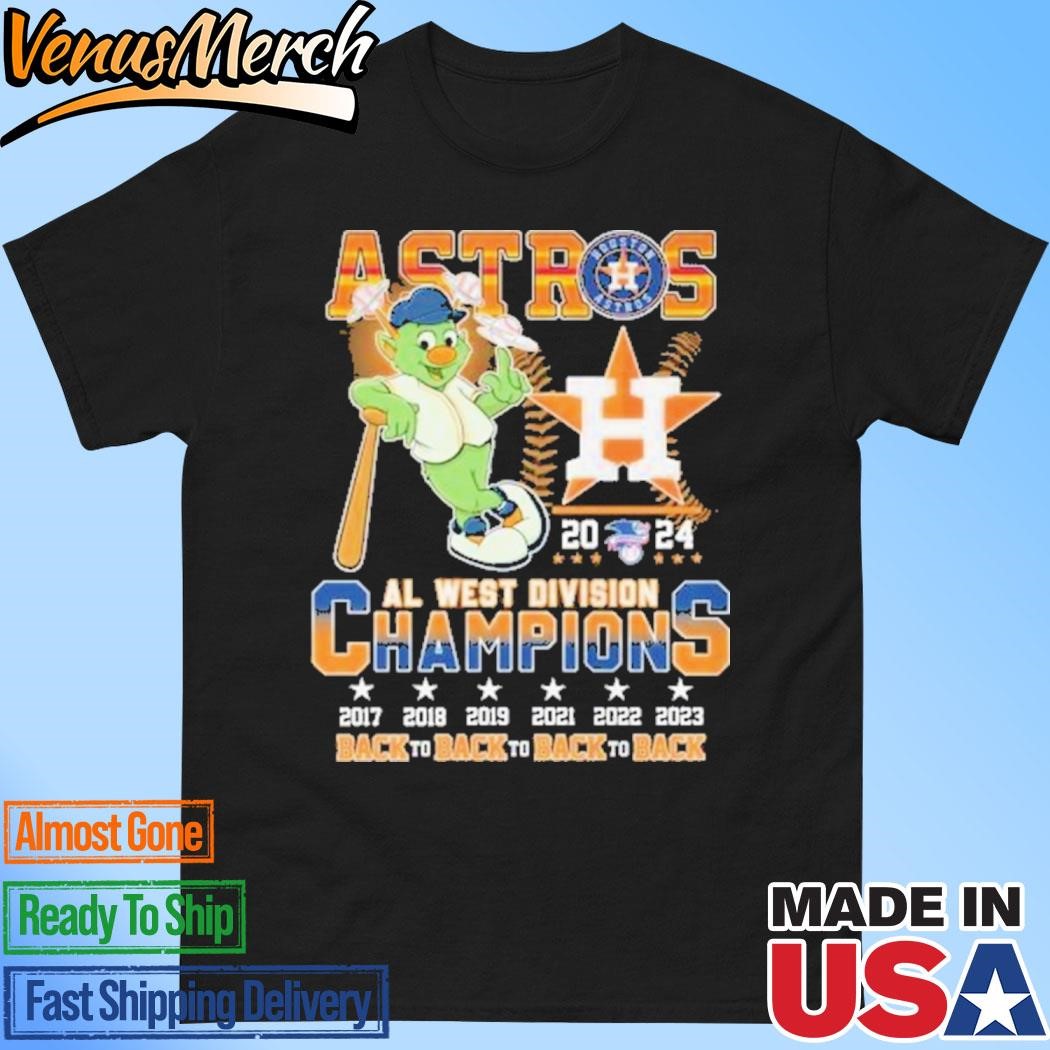 Official Houston Astros AL West Division Champions 2024 Champs Memories T-Shirt