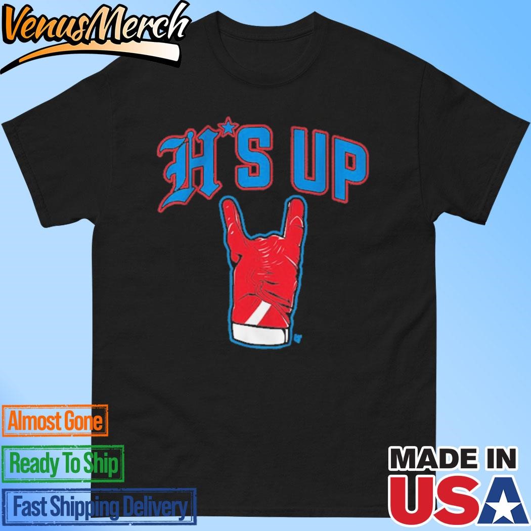 Official Houston Football H's Up Shirt